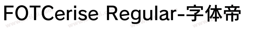 FOTCerise Regular字体转换